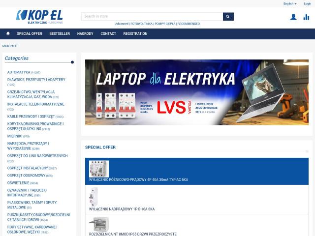 Hurtownie Elektryczne Kopel Sp. z o.o. Online