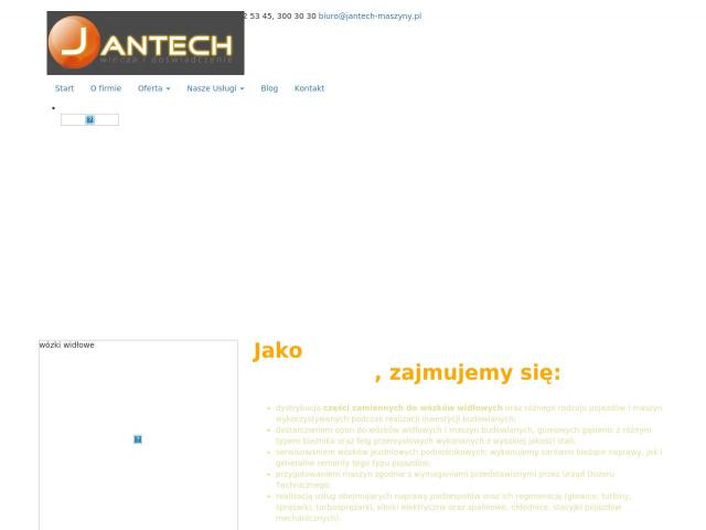 Jantech. PUH. Małgorzata Stoksik Wózki Widłowe Maszyny Budowlane