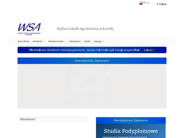 Wyższa Szkoła Agrobiznesu w Łomży