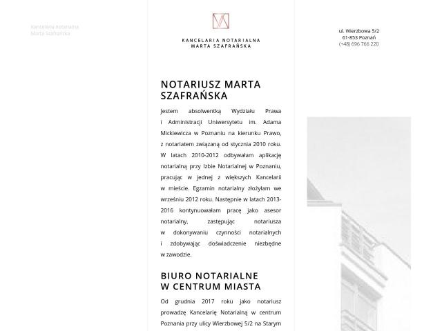 Kancelaria Notarialna Marta Szafrańska